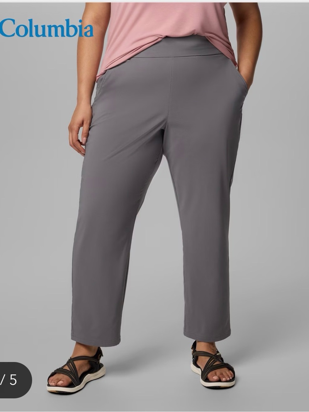Columbia All-seasons Pull-on Hiking Pants Long Inseam